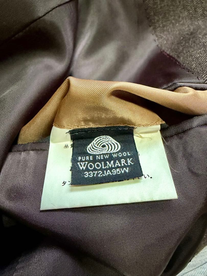 ポールスミス ロンドン ヘリンボーン×ベルベット 英国クラシック ロングコート