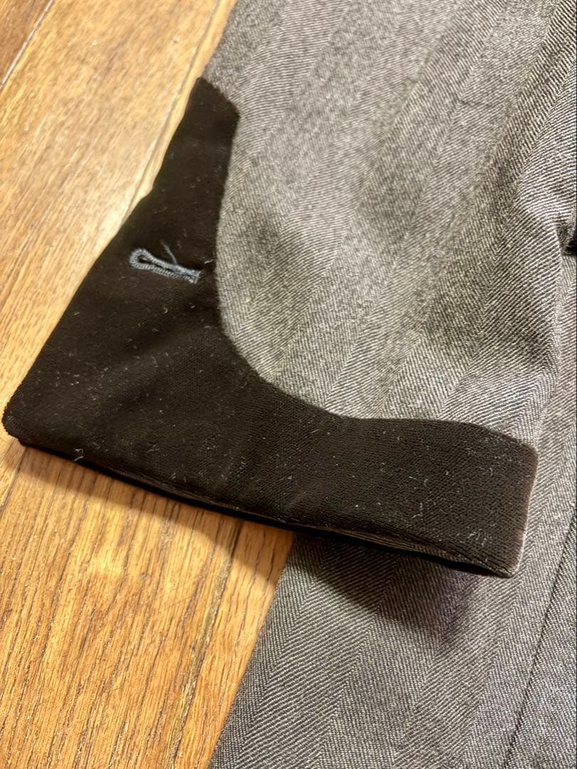 ポールスミス ロンドン ヘリンボーン×ベルベット 英国クラシック ロングコート