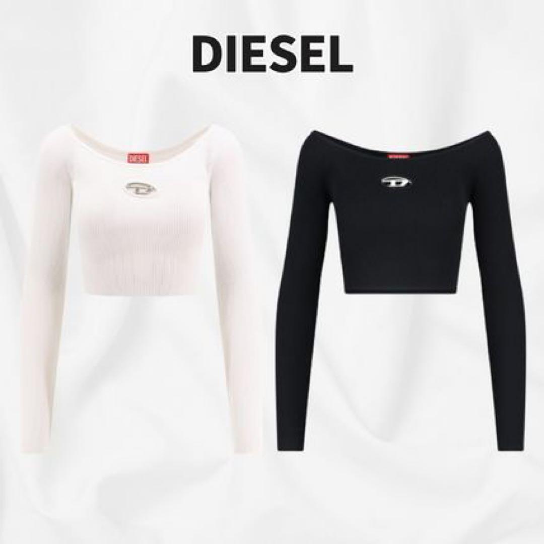 DIESEL M-Vera-Ls リブニット オフショルダー