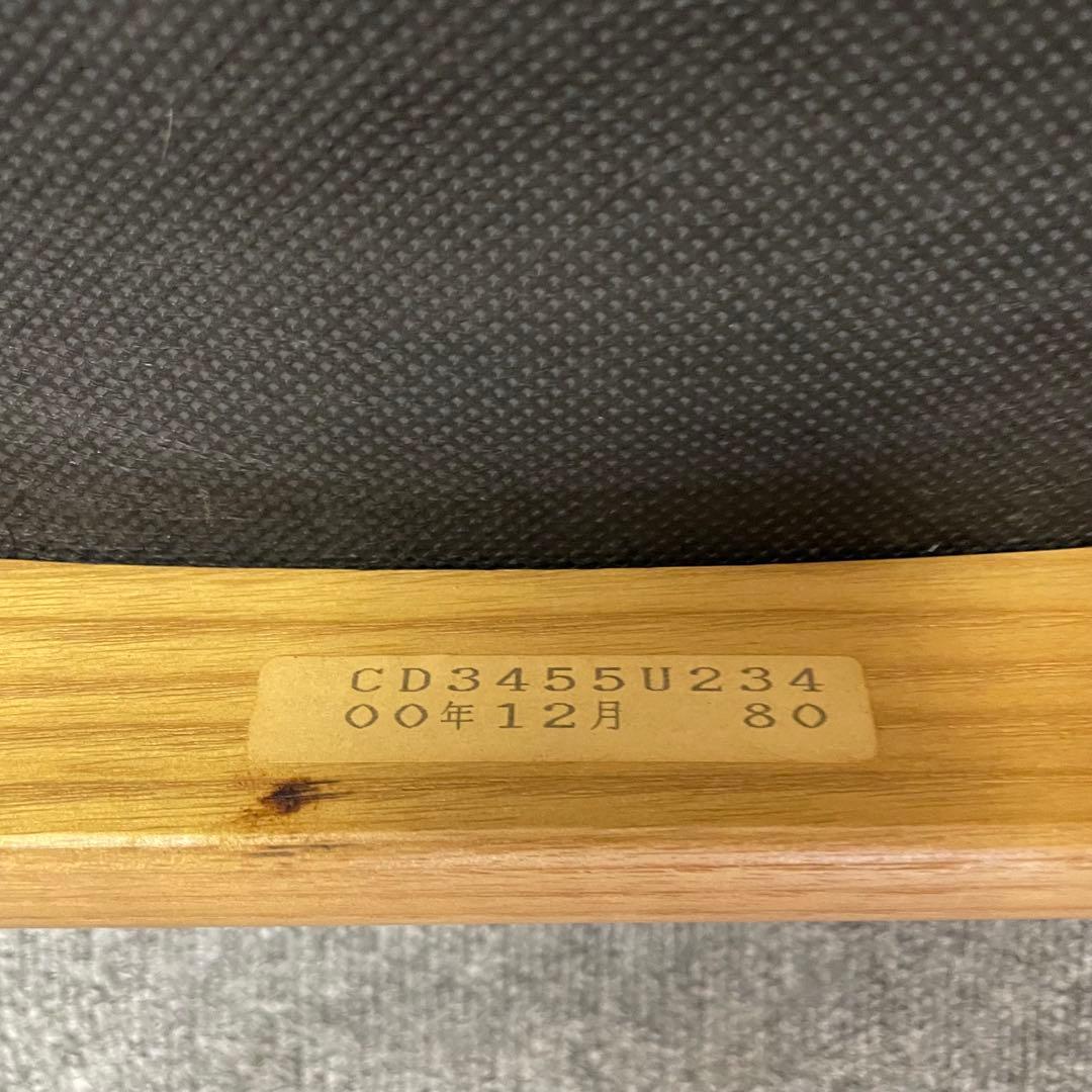 カリモク CD34モデル ダイニングチェア 合成皮革張 オーク材⑤ F