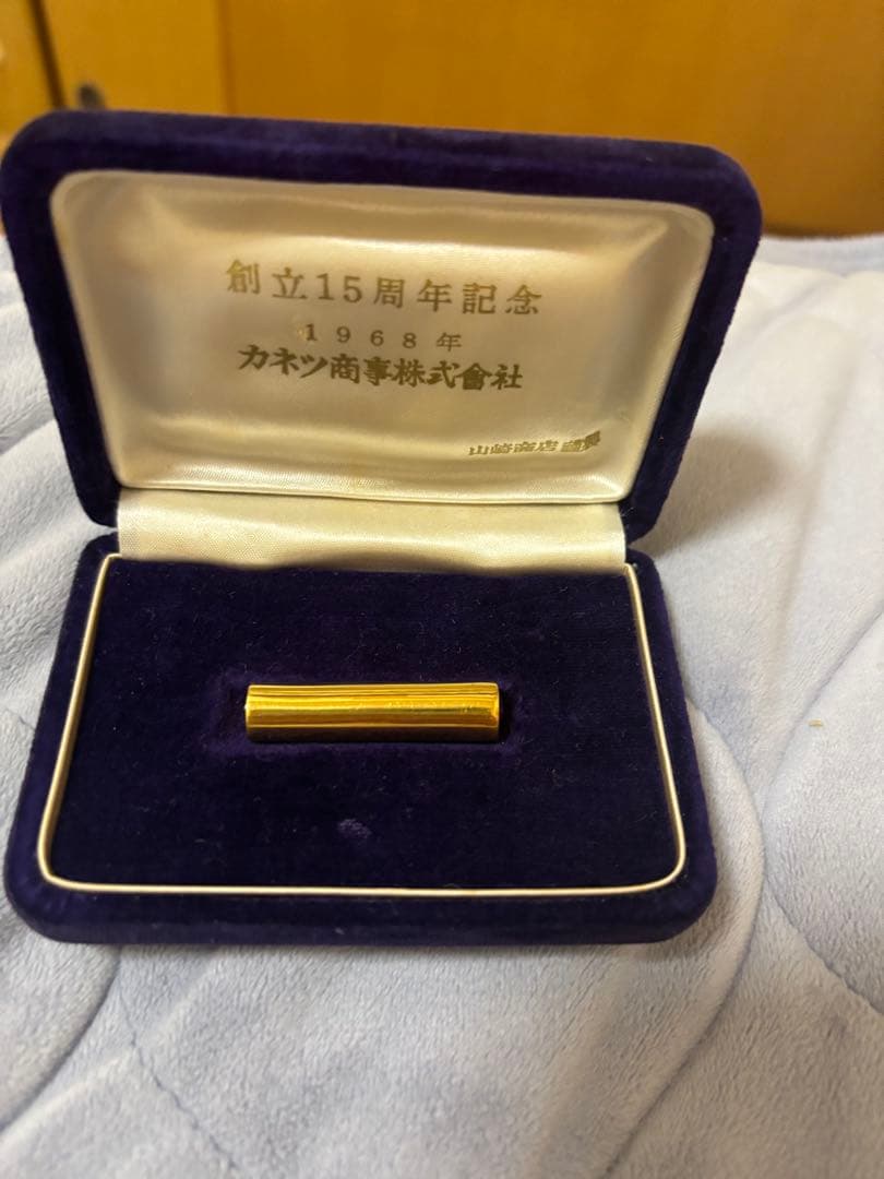 18金バー インゴット 16g 創立15周年記念品（本物）