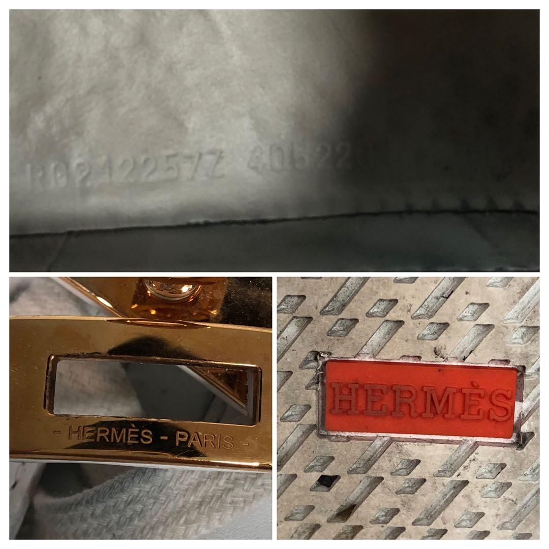 たく　エルメス スニーカー デイ ケリーバックル ホワイト　40 1/2