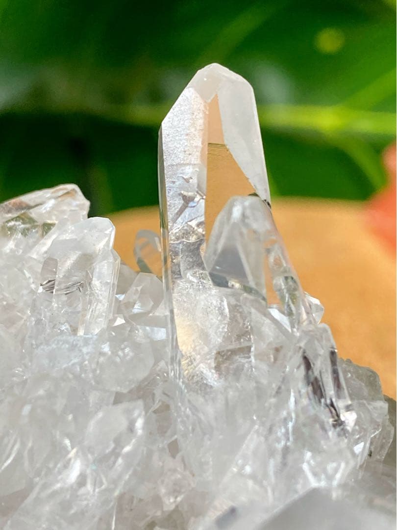 ゼッカデソウザ産　水晶クラスター　天然石　ゼッカクリスタル　タイムリンク
