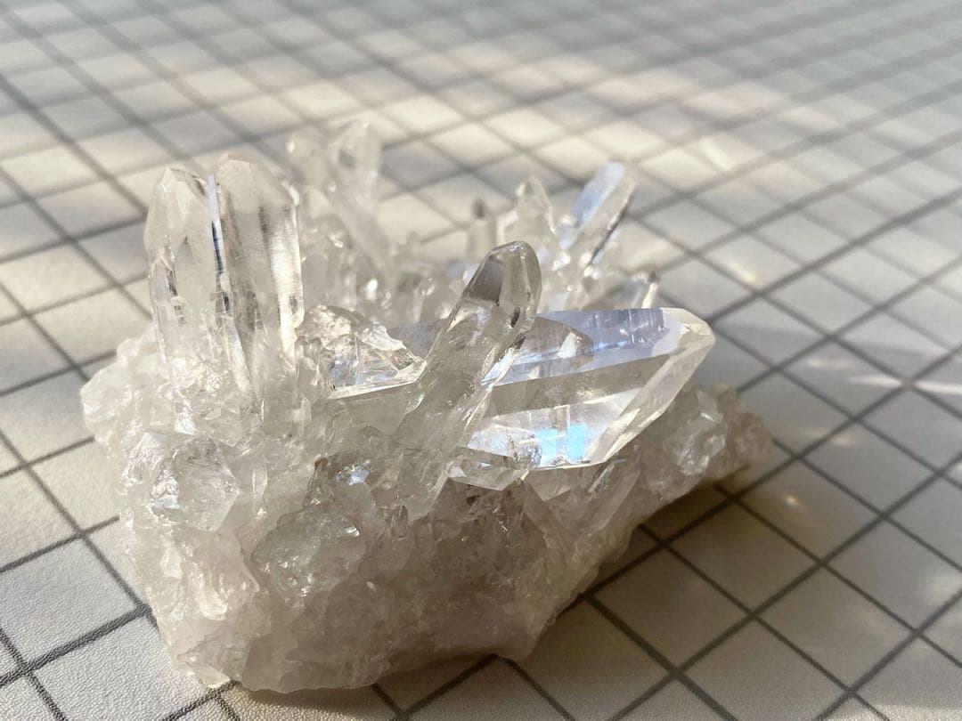 ゼッカデソウザ産　水晶クラスター　天然石　ゼッカクリスタル　タイムリンク