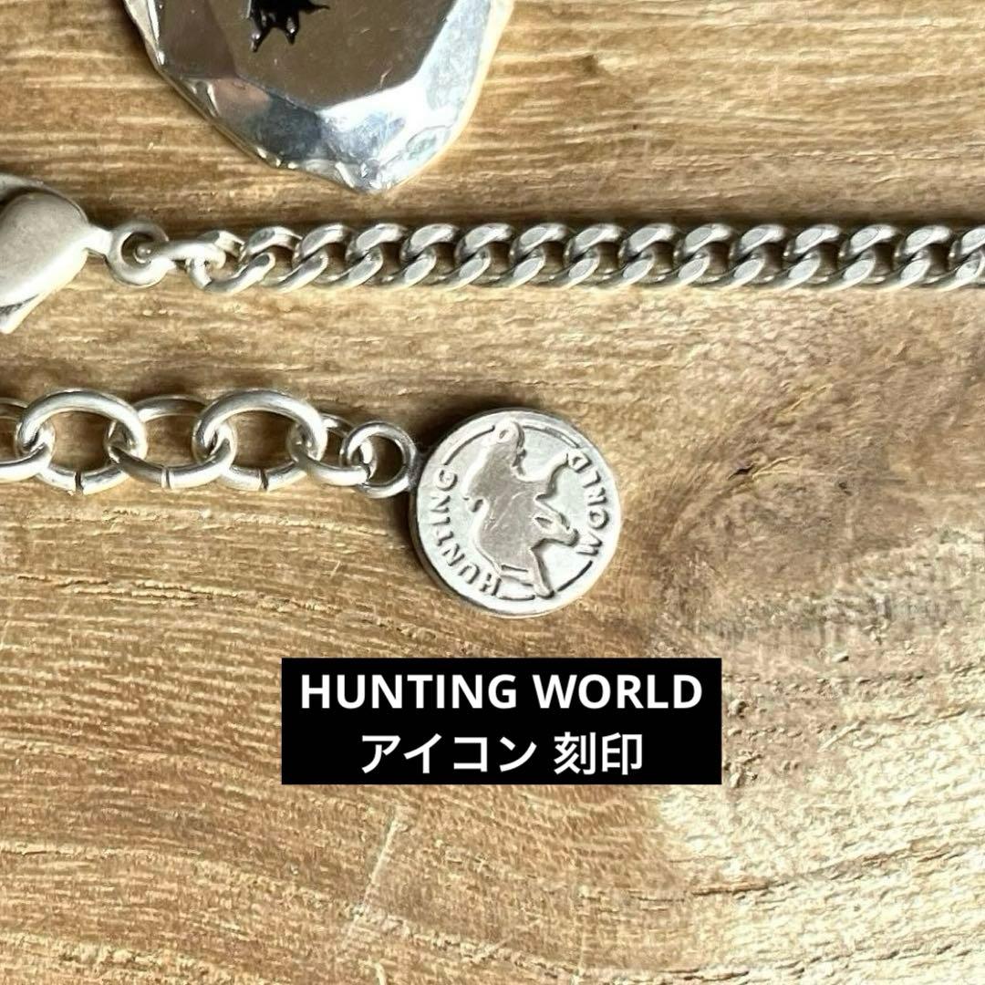 HUNTING WORLD タタキ ワンポイント SILVER ネックレス