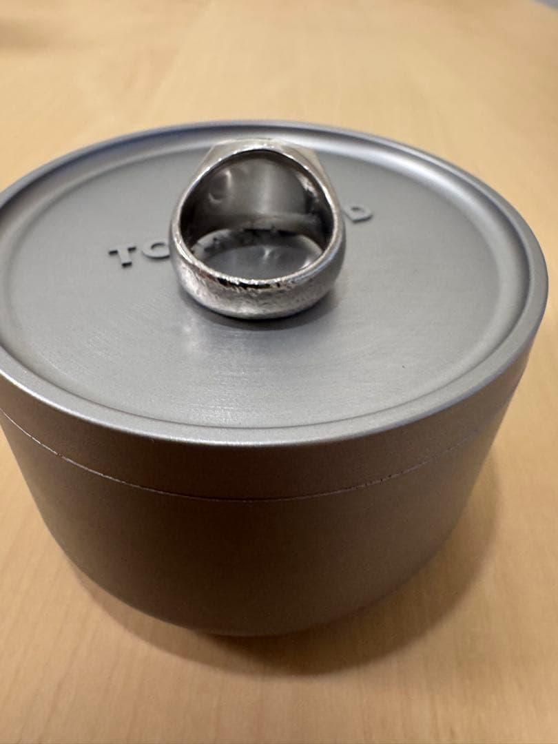 TOMWOOD Blue Hawk Eye Cushion Ring 54サイズ