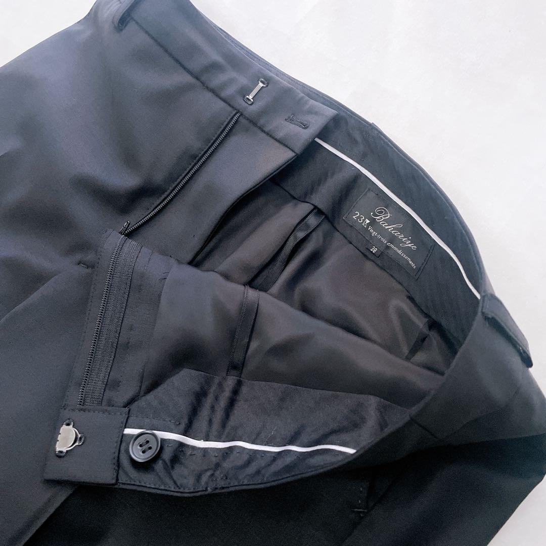 美品✨23区 bahariye 高級生地 パンツスーツセットアップ ブラック