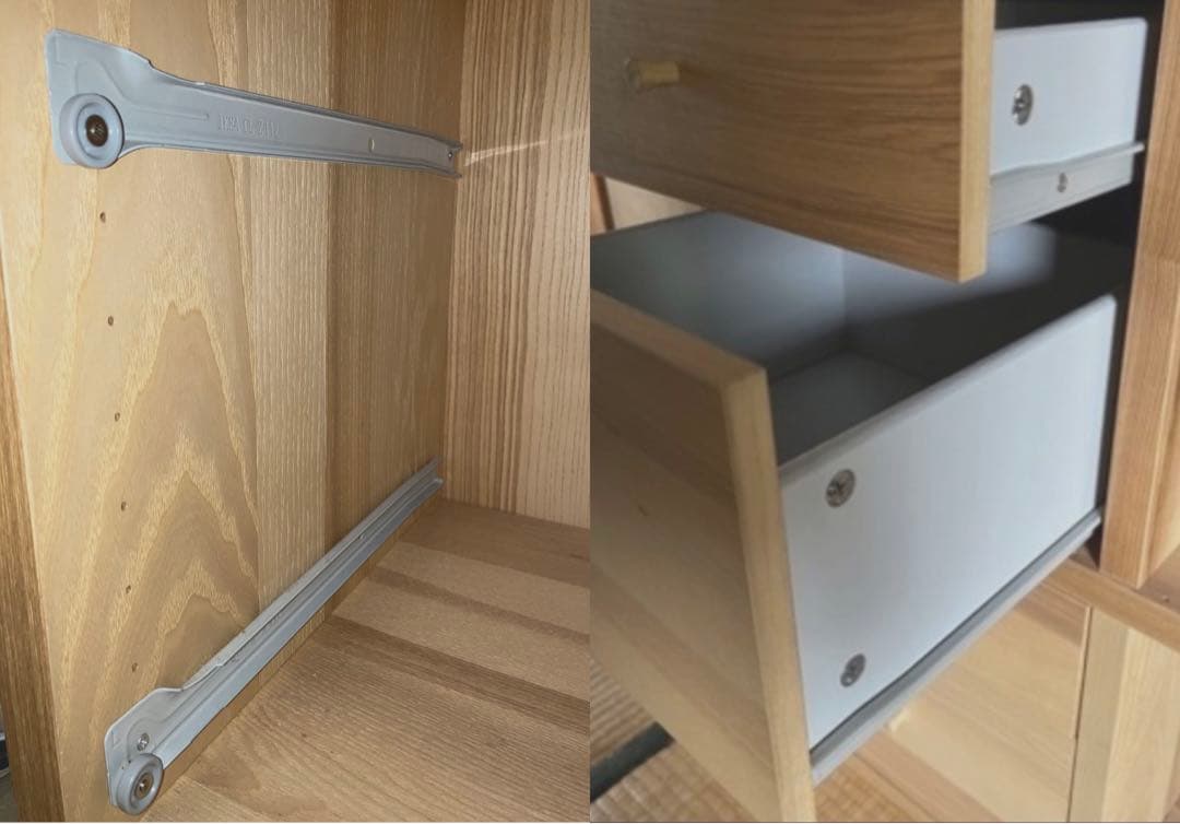 スライド木製棚キャビネットボックス