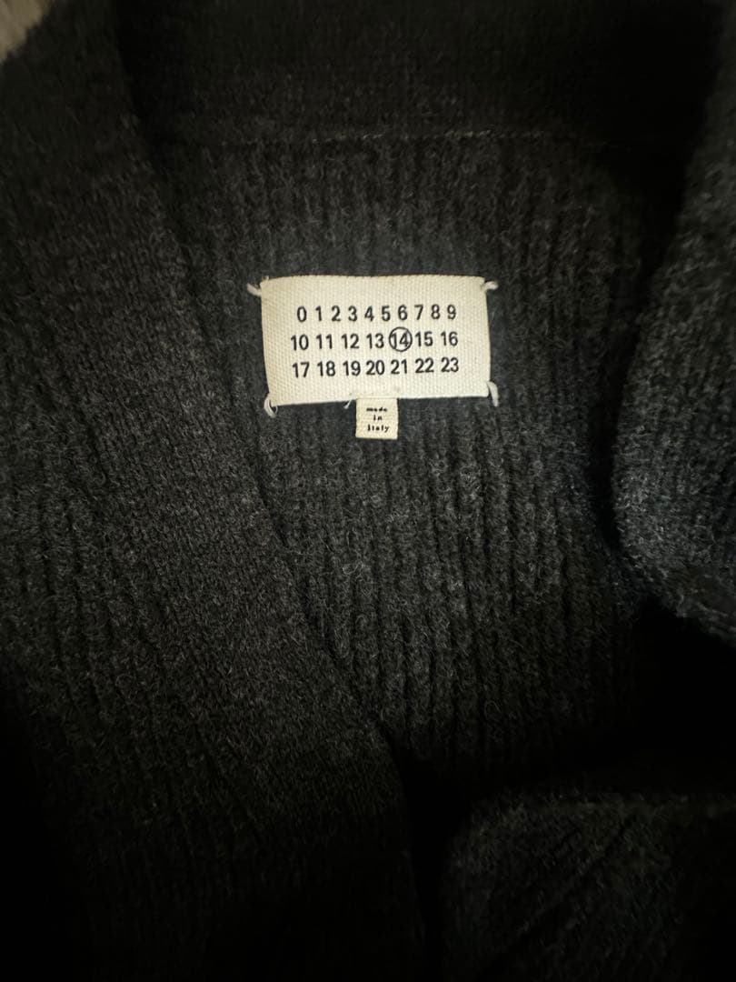 メゾンマルジェラ　グレー カーディガン　size M
