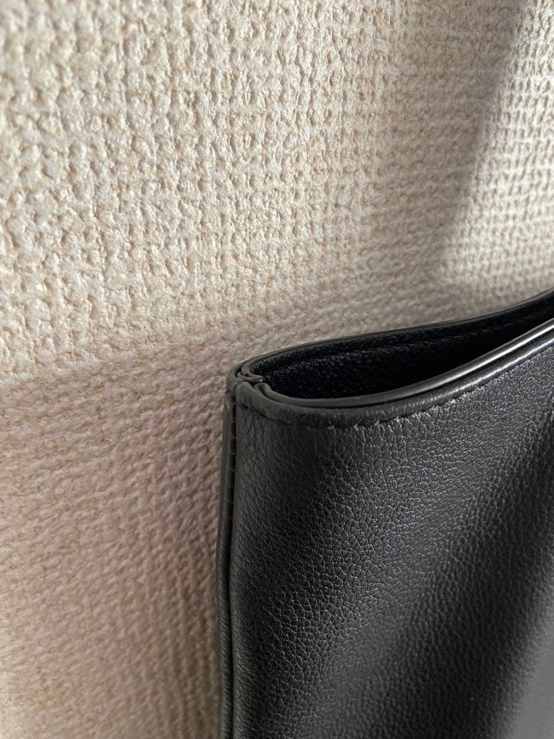 agnes b. アニエスベー レザー トートバッグ ビジネスバッグ ブラック