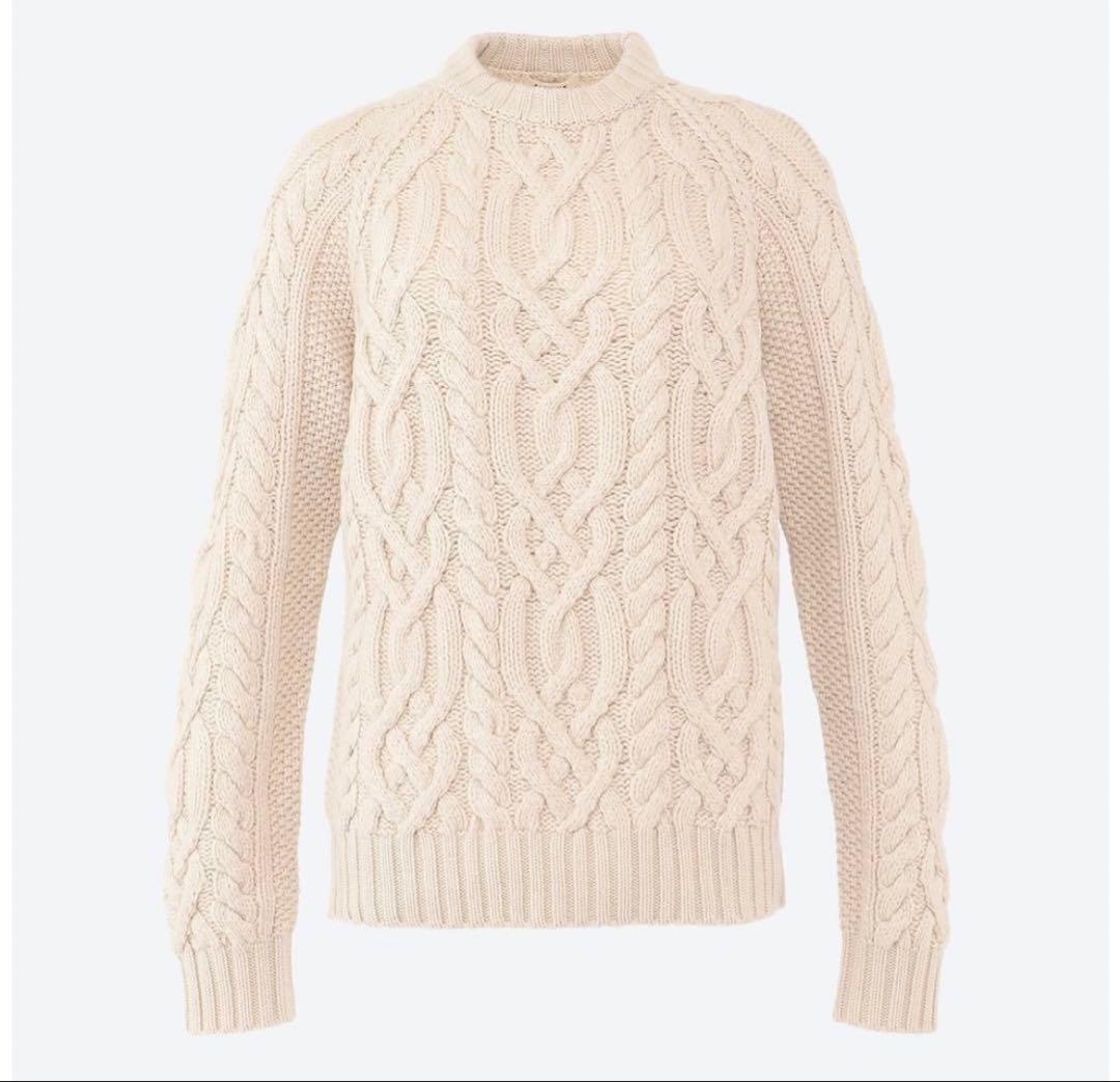 BLAMINK ブラミンク カシミヤ ケーブル ニット セーター 38