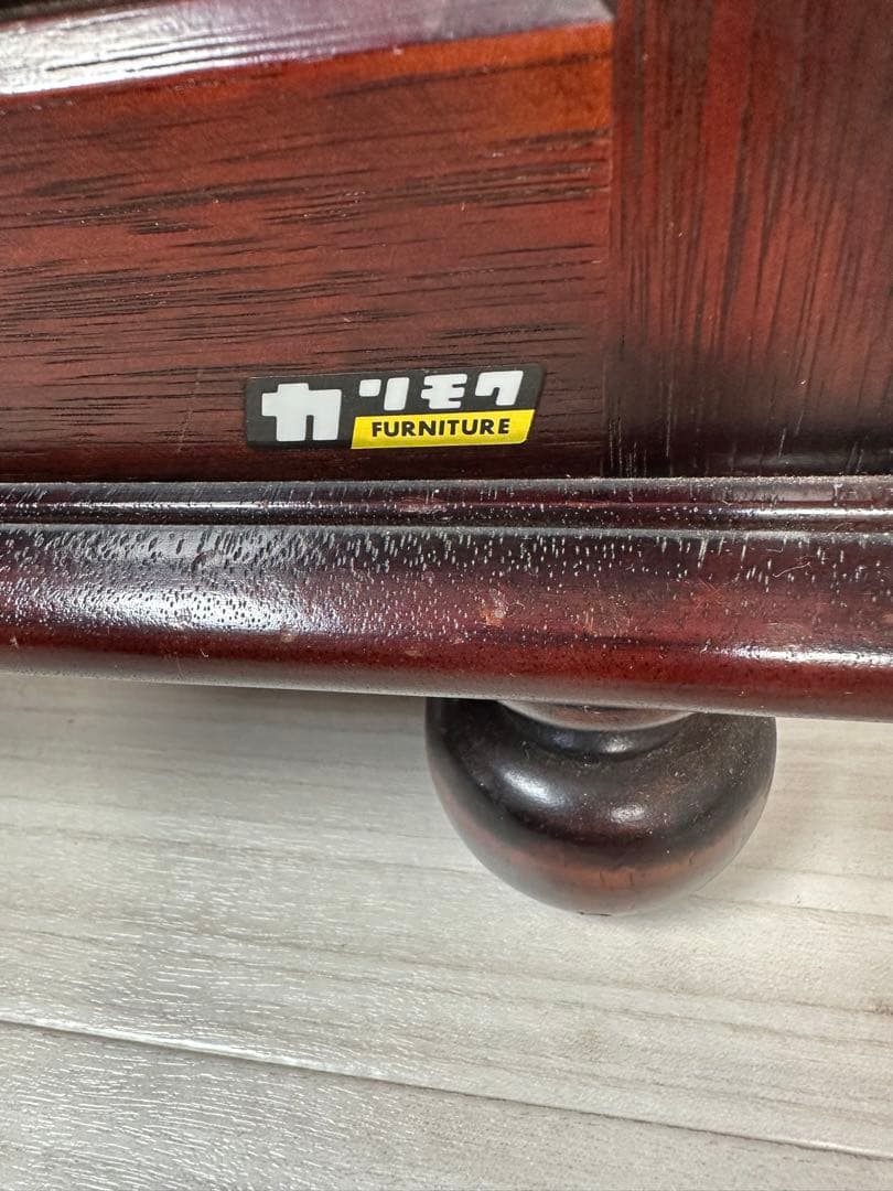 オールド カリモク 高級 天然木材 五段スリッパラック ※i4※