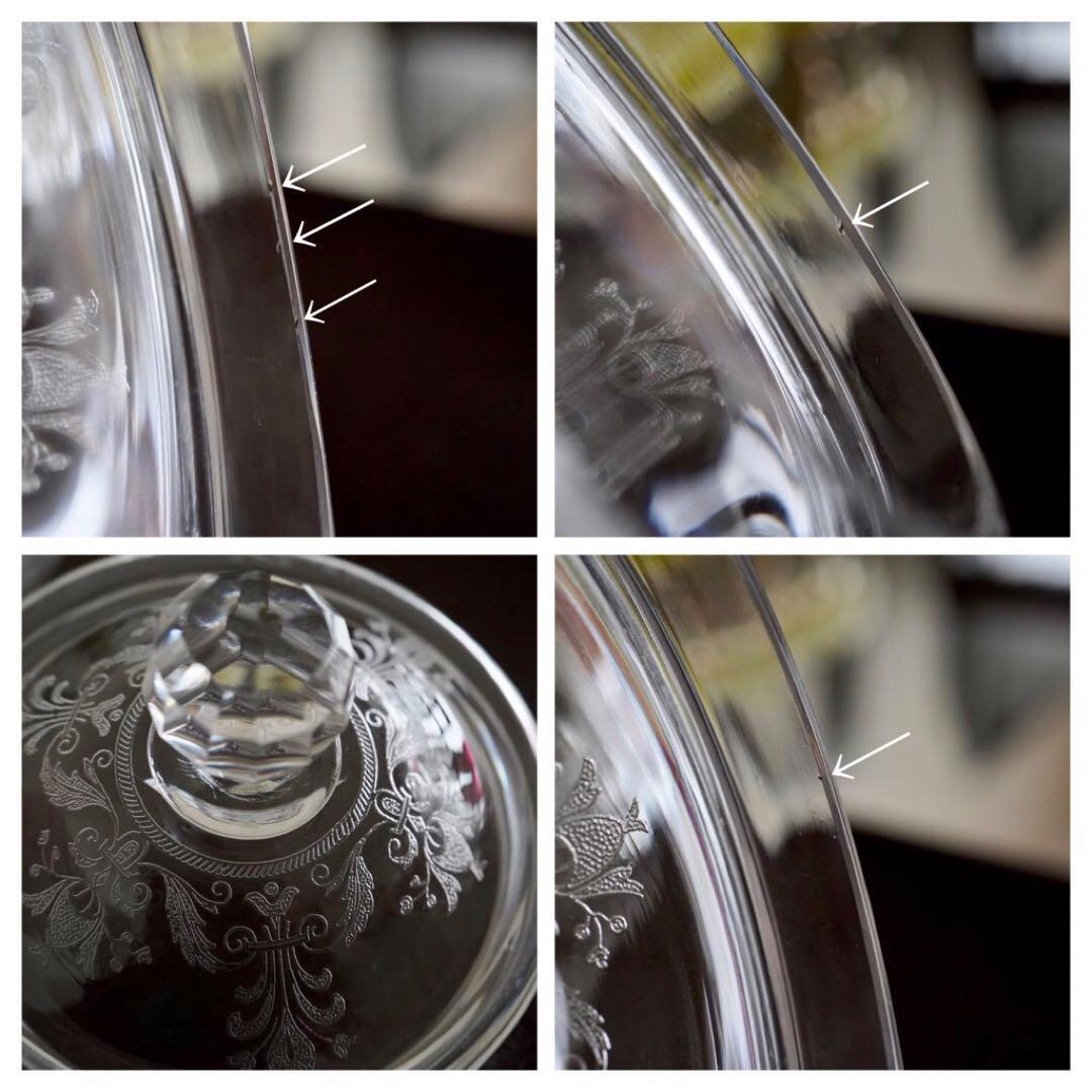 オールドバカラBACCARAT★オステンド★ボンボニエール シュガーボウル 蓋物