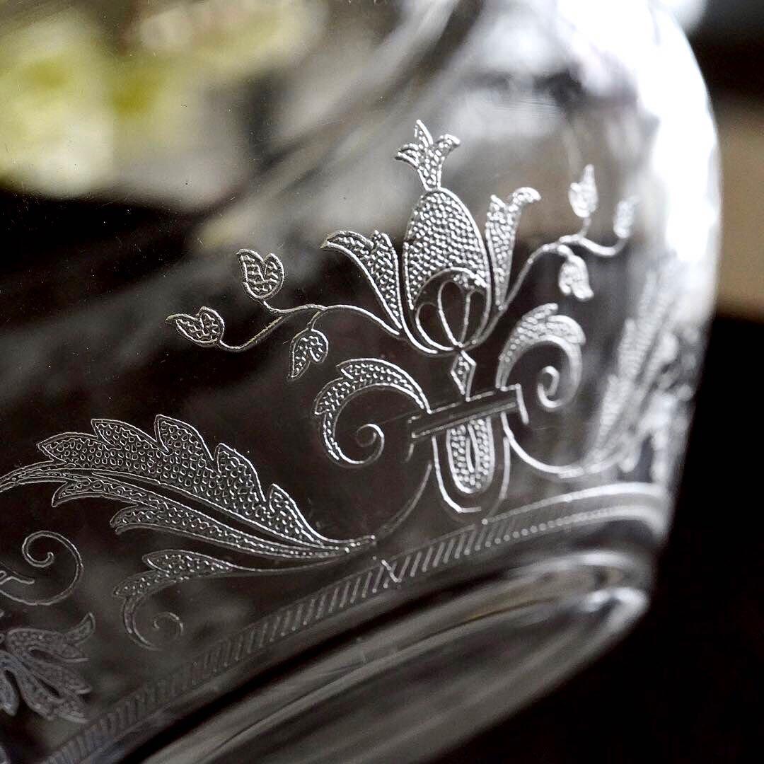 オールドバカラBACCARAT★オステンド★ボンボニエール シュガーボウル 蓋物