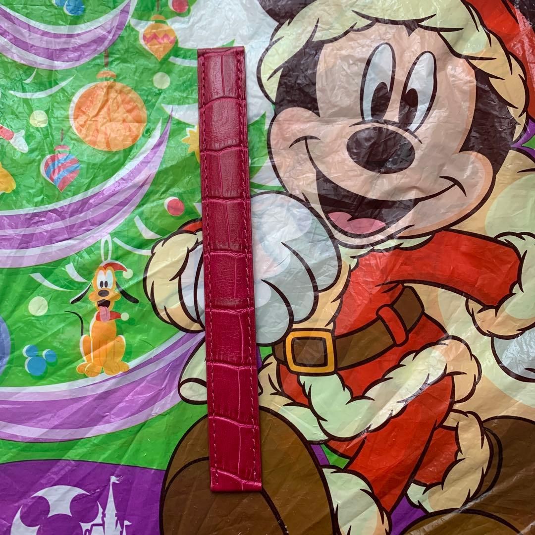 poiray 純正アリゲーター クロコ 腕時計バンド 142mm ローズ ワイン