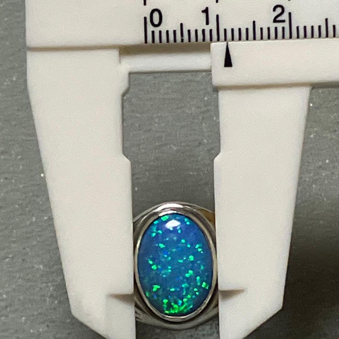 オパール SILVER 925 指輪 シルバーリング 17号