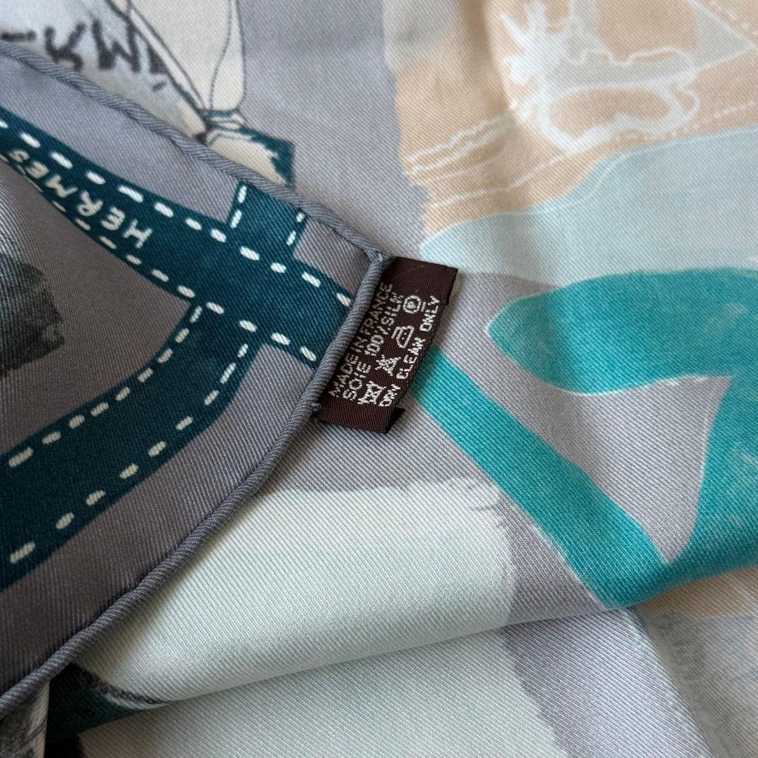 エルメス カレ 70 ジェーム・モン・カレ スカーフ シルク