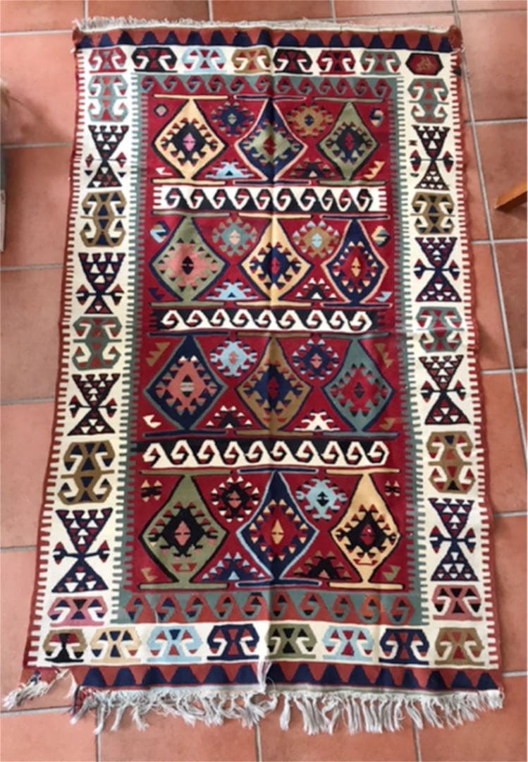 ヴィンテージ　キリム　トルコ産　手織り