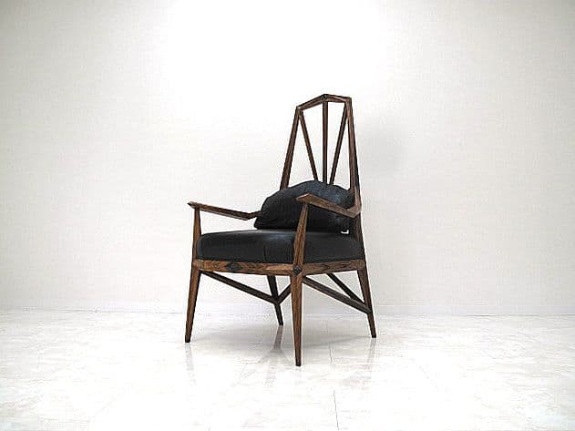 展示品ヴィンテージ アールデコ様式本革ハイバックパーソナルチェア 1人掛けソファ