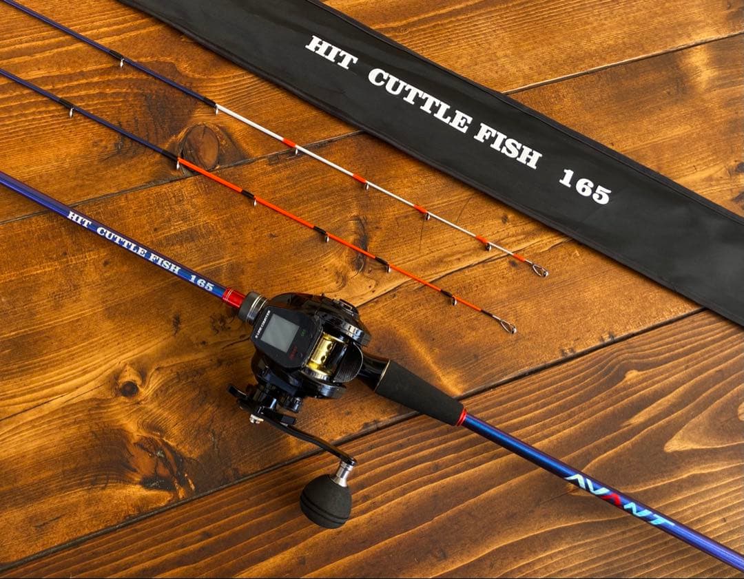 ジギングロッド　デジタルカウンター付きベイトリール　タイラバ　2wayティップ