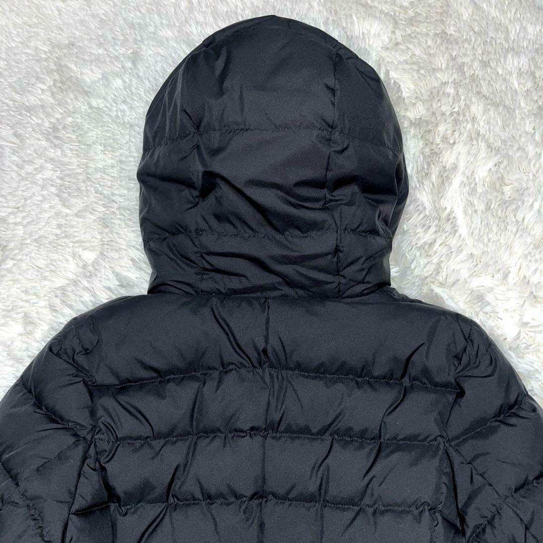 新品　フランシュリッペ ブラック ダウンコート パール　ファー　リボン　黒 M