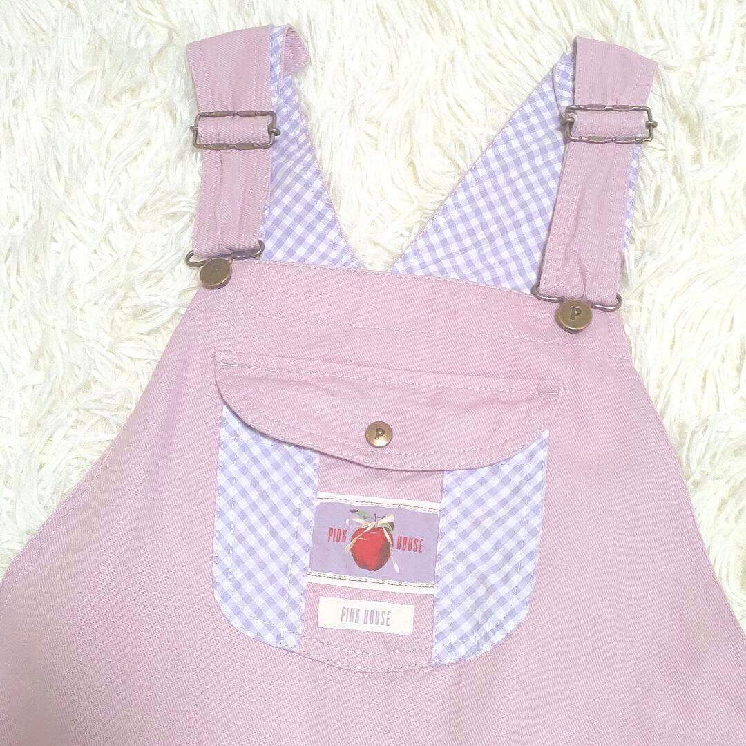 PINK HOUSE 25年 ギンガムチェック使いサロペット