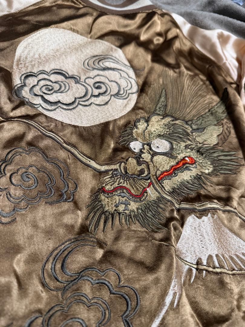 Back Street ２面用 龍 日本限定 スカジャン vintage 珍