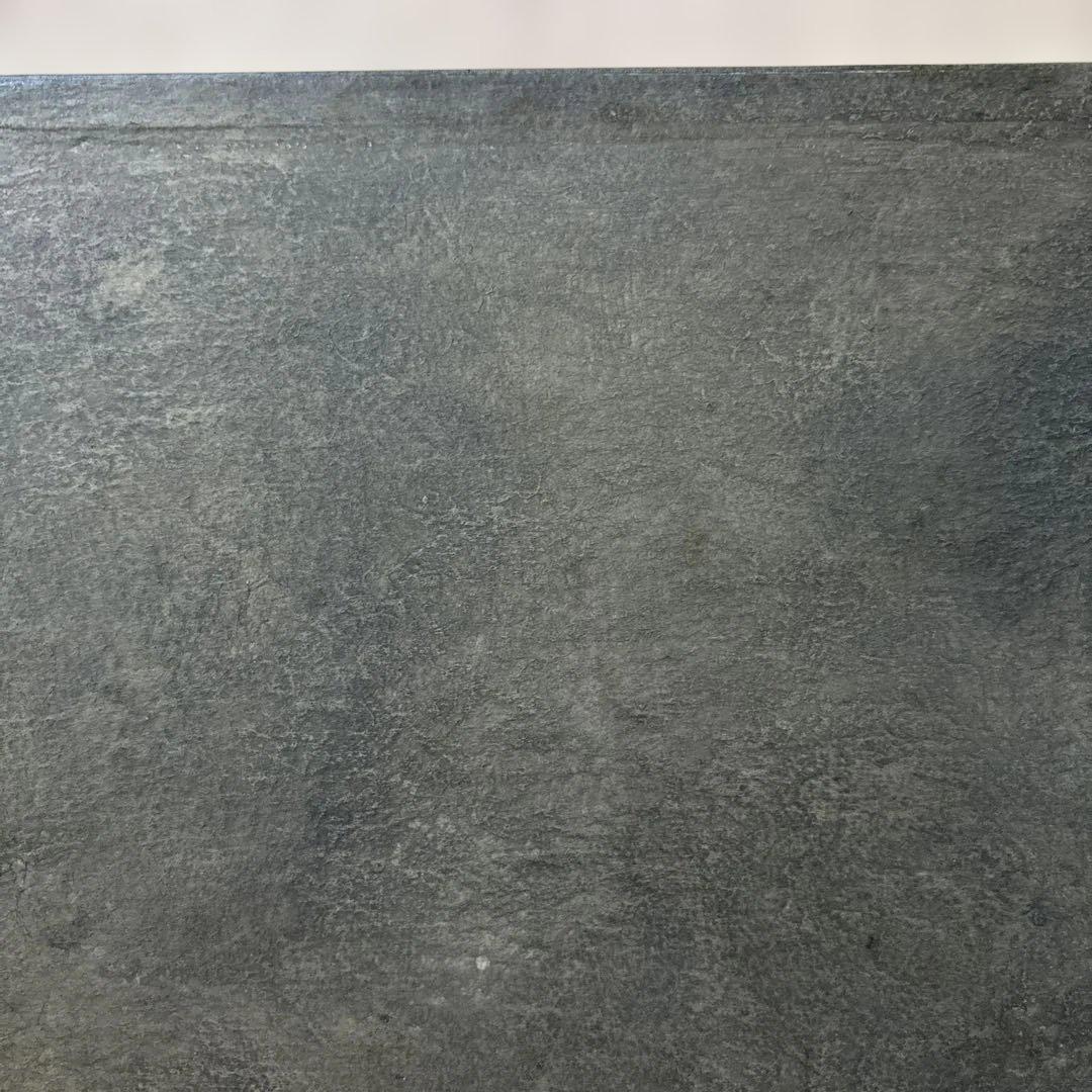 ハタノワタル 敷板 ランチョンマット 和紙 アルミ／グレー 灰色 作家もの ①