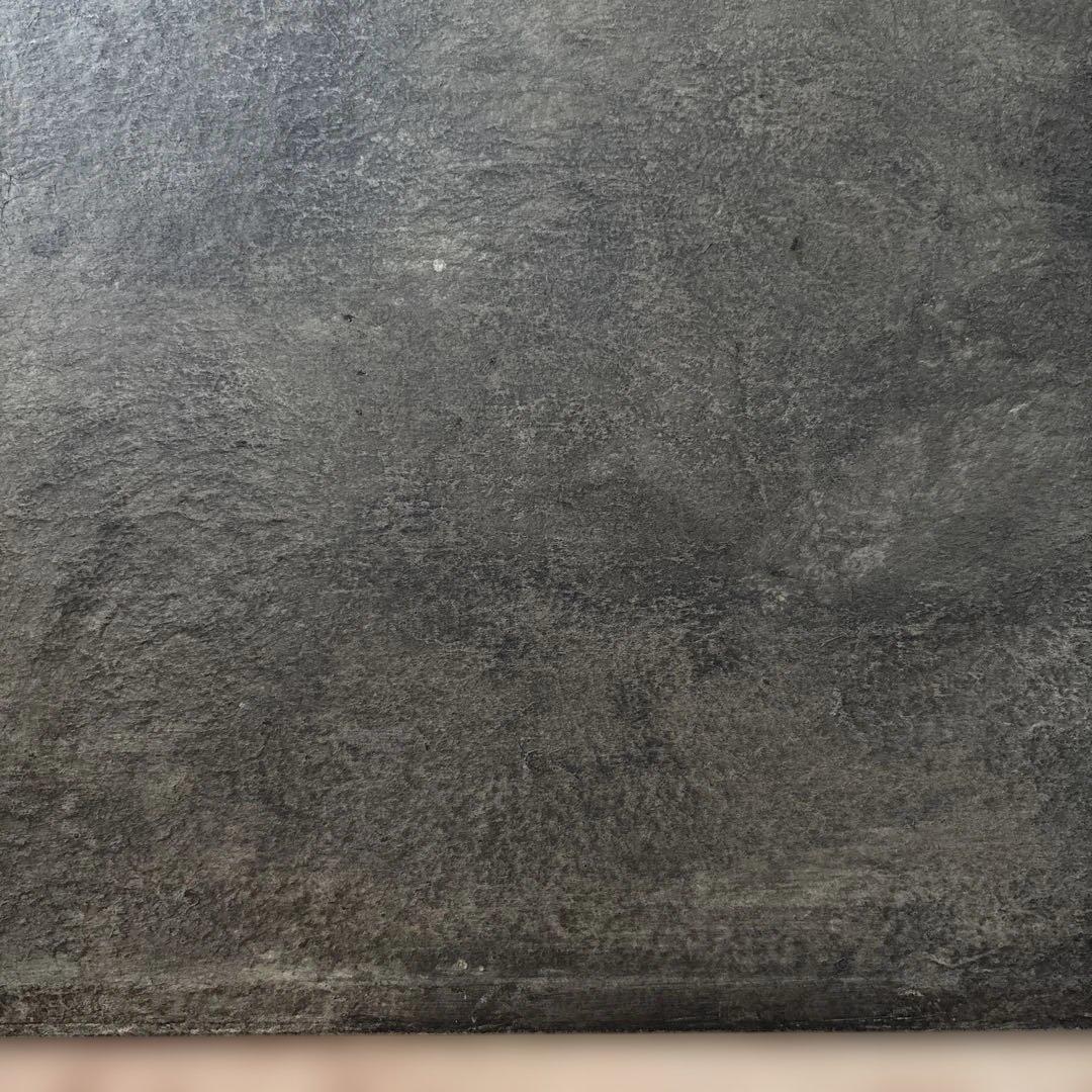 ハタノワタル 敷板 ランチョンマット 和紙 アルミ／グレー 灰色 作家もの ①