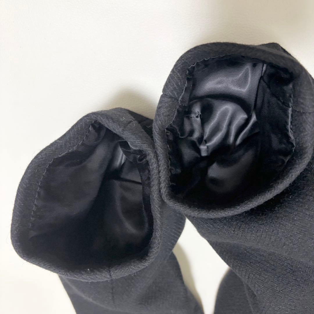 美品✨ラルフローレン ロングコート ヘリンボーン柄 ウール ステンカラーコート