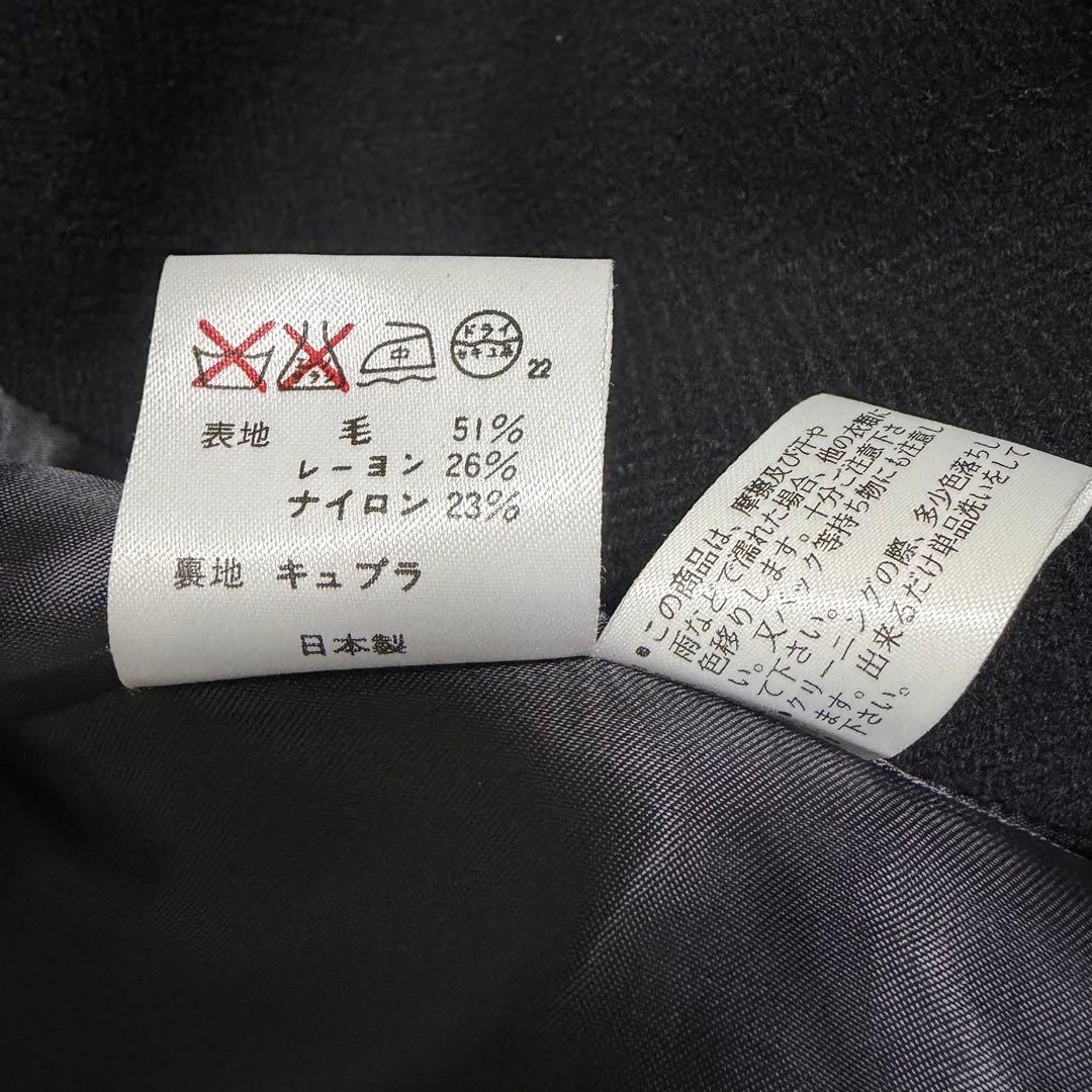 美品✨ラルフローレン ロングコート ヘリンボーン柄 ウール ステンカラーコート