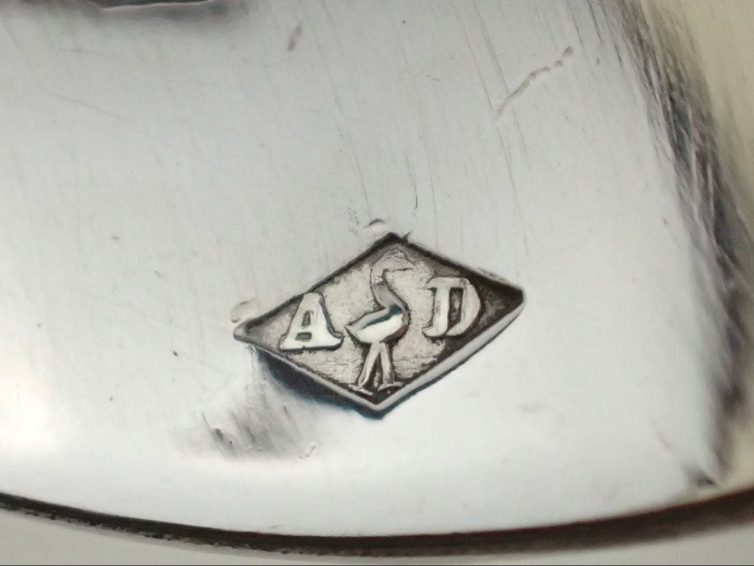 極上品 フランス アールヌーボー期 純銀無垢 スプーン&フォークセット ④