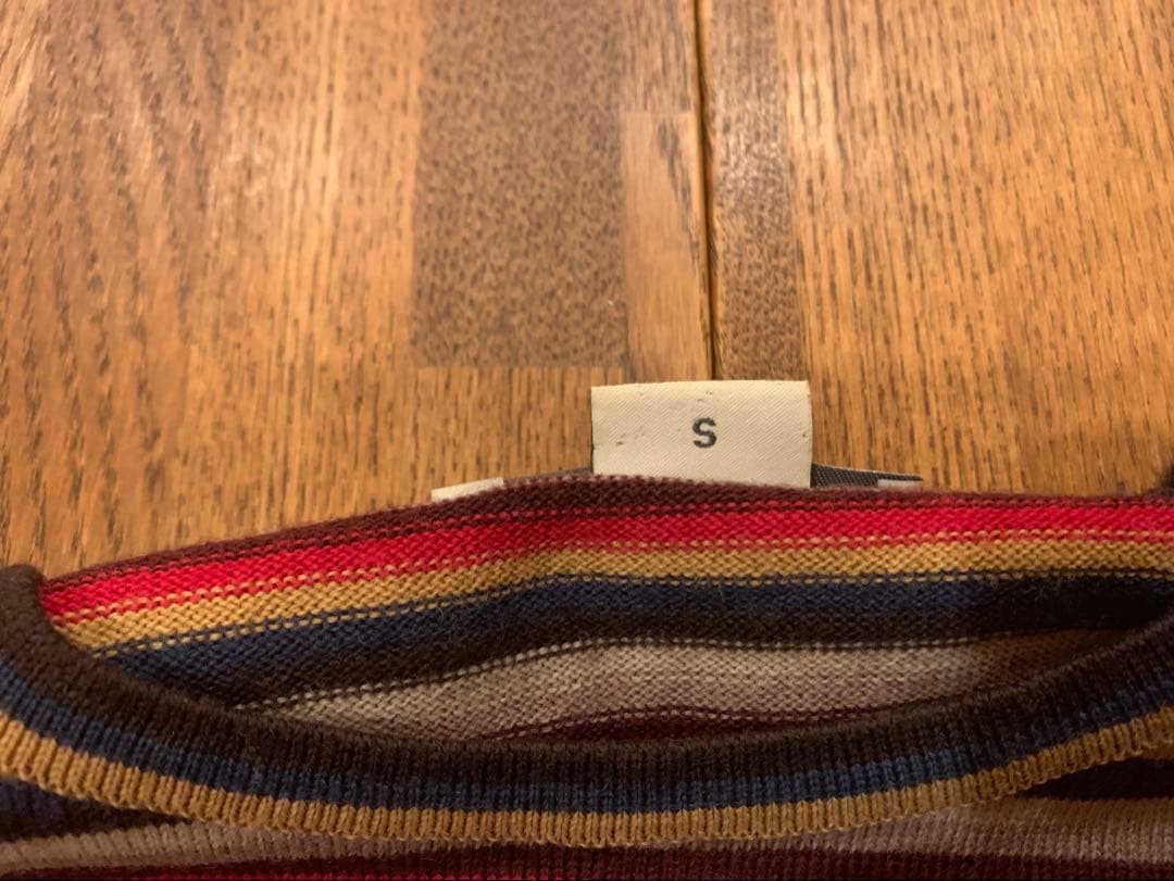 JOHN SMEDLEY ストライプ 長袖カットソー S