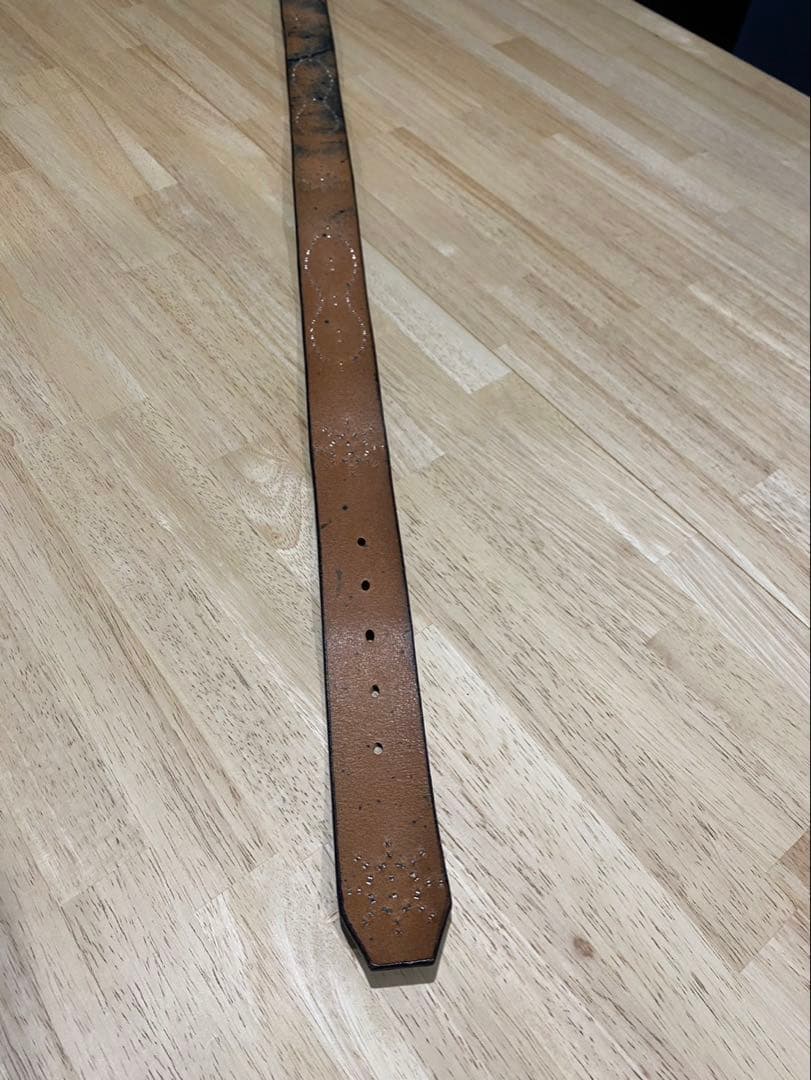 010 本革 W36 スタッズ ベルト ビンテージ ヴィンテージ HTC