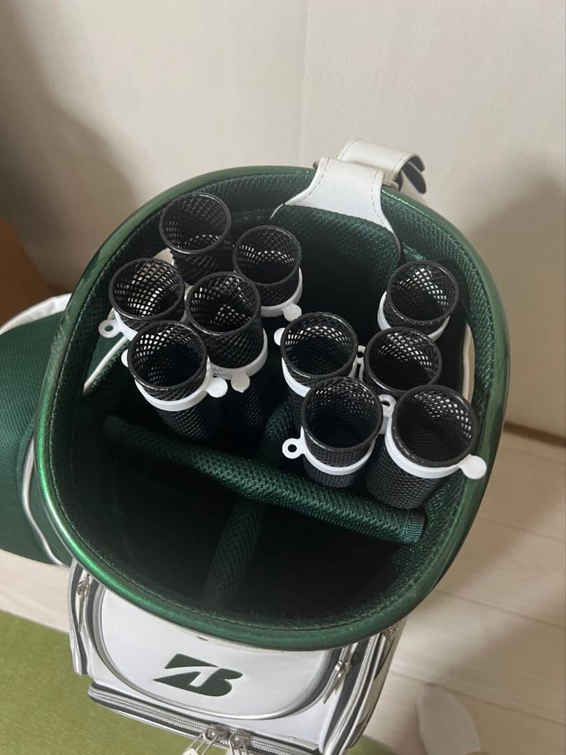 ブリヂストン 限定モデル２０２２年 マスターズ 合皮レザー ３点式キャディバッグ