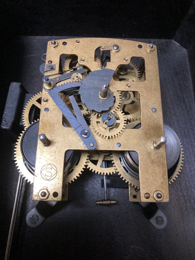 SEIKOSHA 柱時計 宮型本打ち式ボンボン時計 稼働中