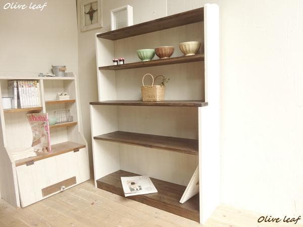 サイズ、デザインオーダー可！H120カップボード●シャビーエスプレッソ受注製作