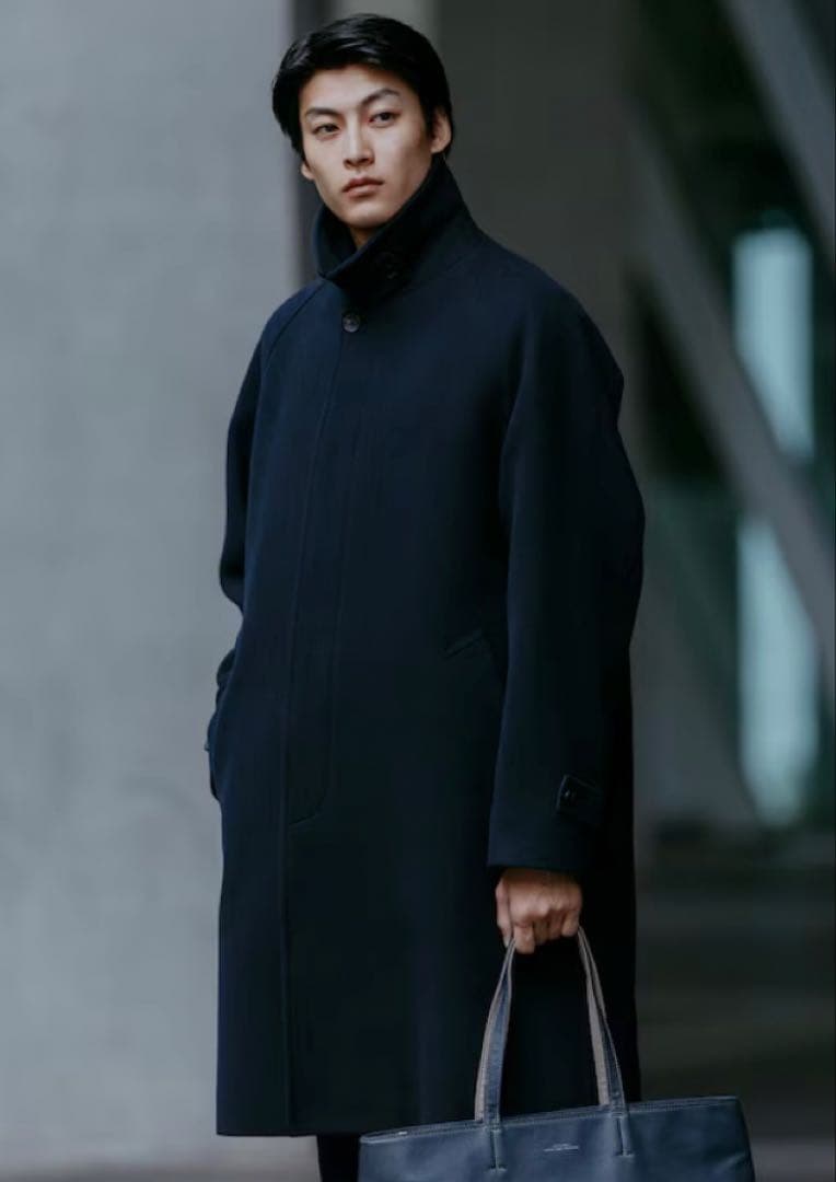 未使用品！ユナイテッドアローズ SENTDALEWOOL ステンカラー ネイビー