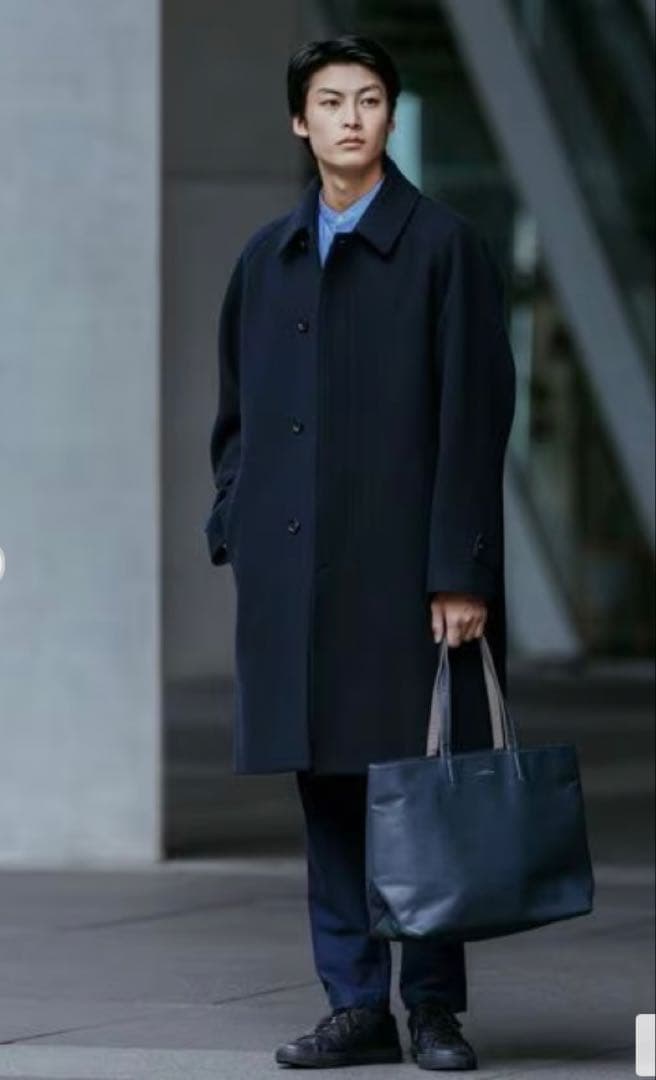 未使用品！ユナイテッドアローズ SENTDALEWOOL ステンカラー ネイビー