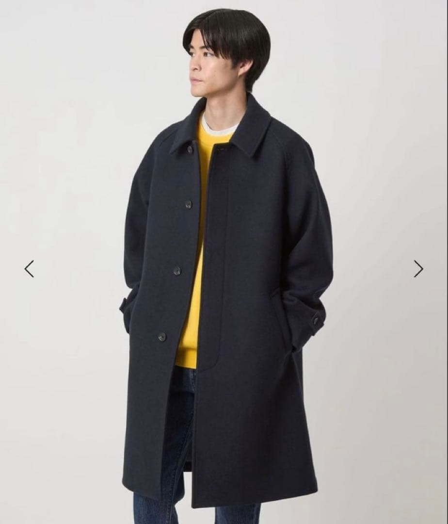 未使用品！ユナイテッドアローズ SENTDALEWOOL ステンカラー ネイビー