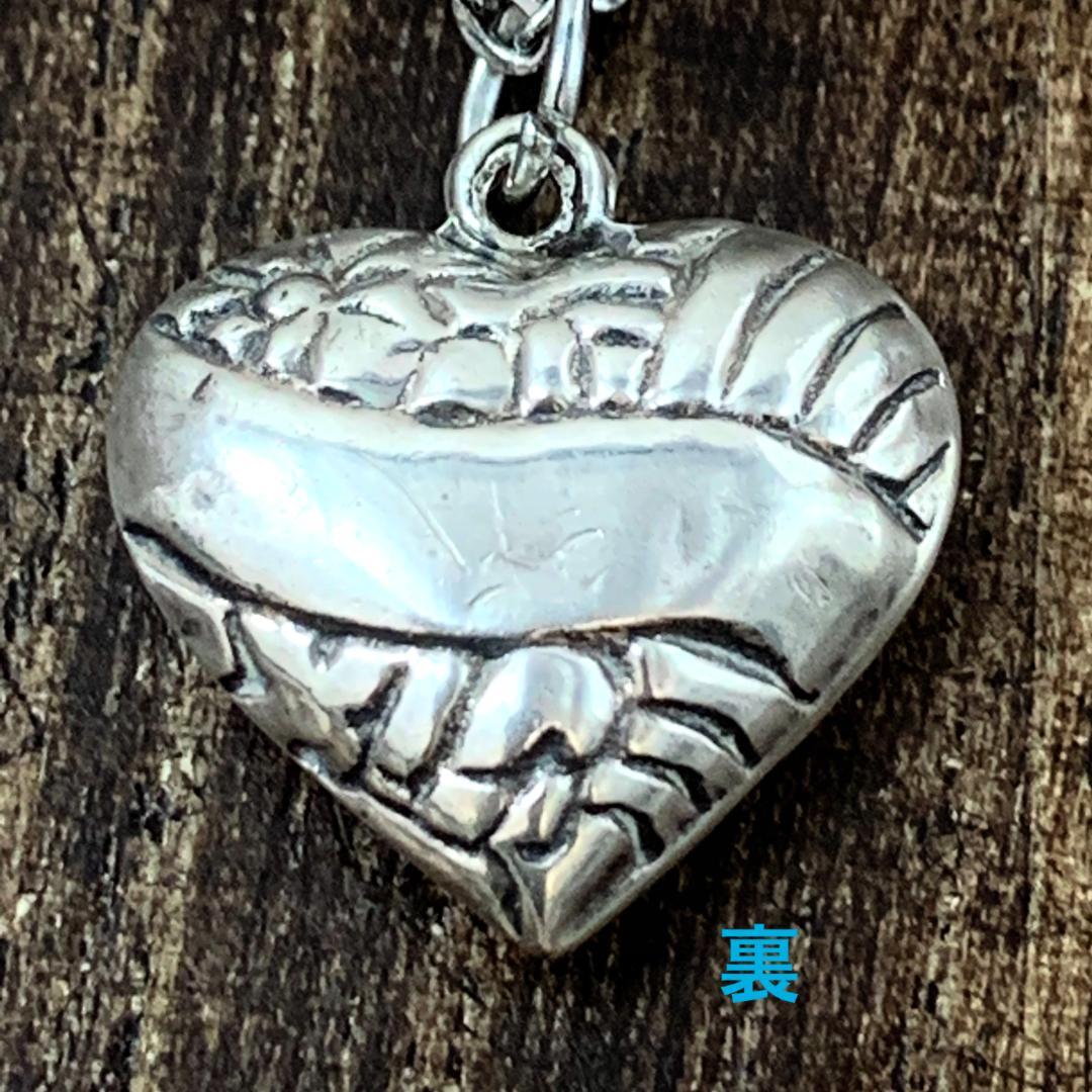 スウィートハートジュエリー 両面デザイン シルバーヴィンテージネックレスNAVY