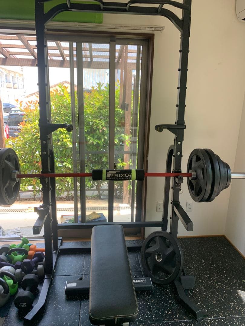 よ*ろ様 ラック、ベンチ、バー、ウエイト、マットのセット