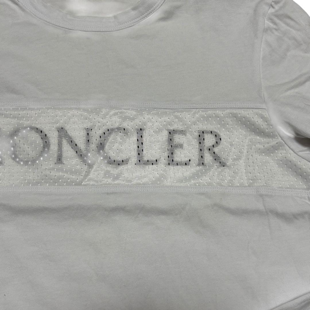 モンクレール　ロゴ　メッシュ　切替　Tシャツ　長袖　ロンT MONCLER