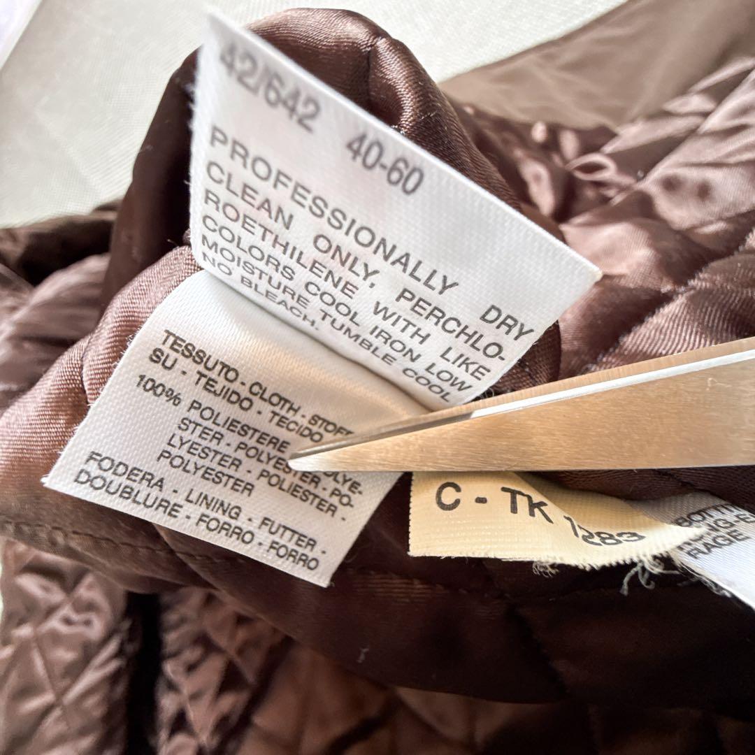 美品 MARELLA MaxMara キルティングインナーコート ブラウン 40