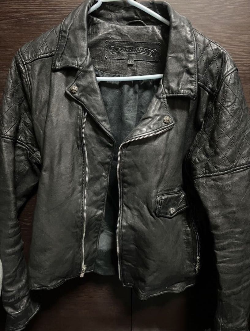 クロムハーツ クリティンレザー ライダース ジャケット12