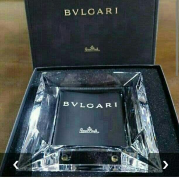 BVLGARI☆クリスタル灰皿