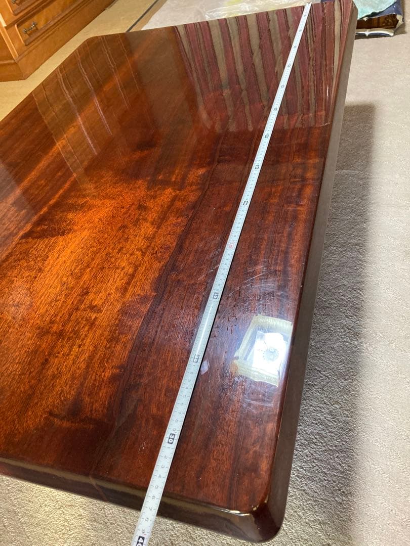 天然木の高級座卓（一枚板、匠職人の希少品）