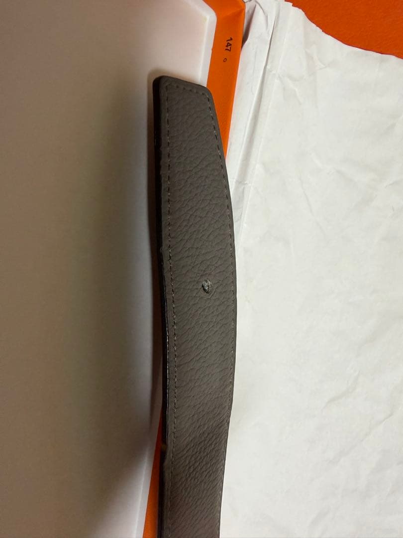 Hermèsレザーベルト90リバーシブル