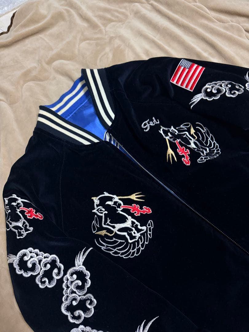 ２面用 TEDMAN USA 別珍 龍 日本限定 スカジャン vintage