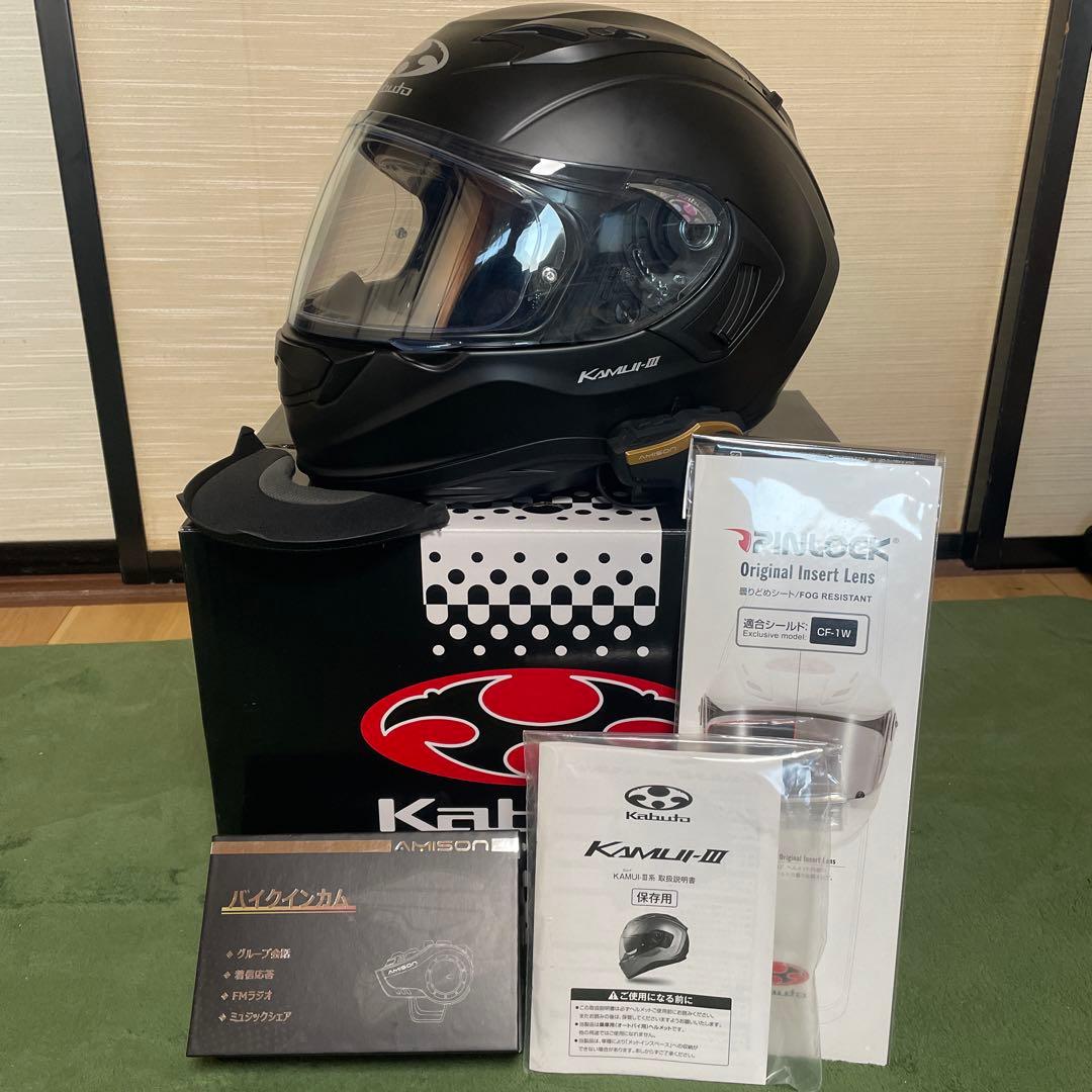 OGKカブト カムイ3 Mサイズ　フラットブラック